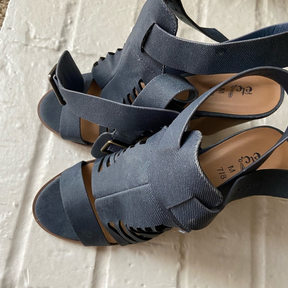 Practically new denim looking shoes worn once